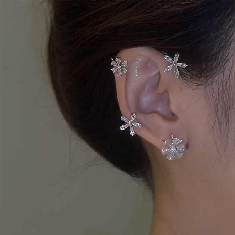 Spinning Snowflake Earrings