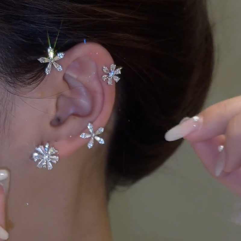 Spinning Snowflake Earrings