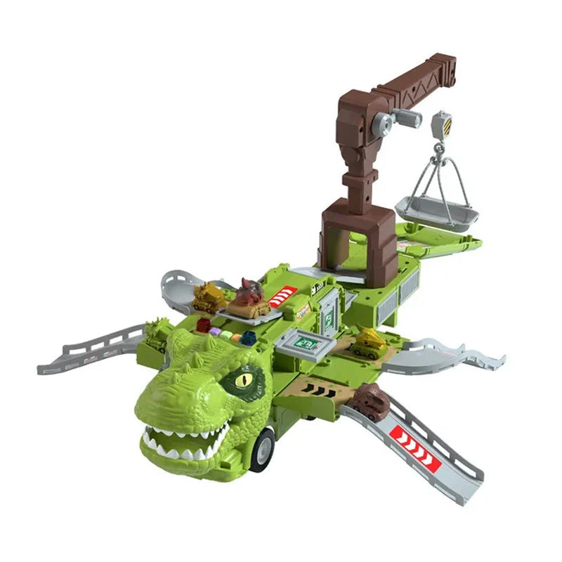 New Dinosaur Transforming Engineering Truck Track Toy Set