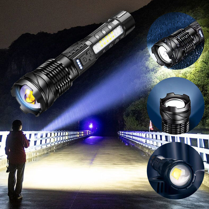 Long-range white laser ultra-bright flashlight