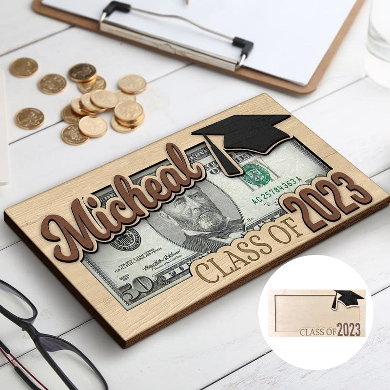 Personalized Graduation Cash Holder