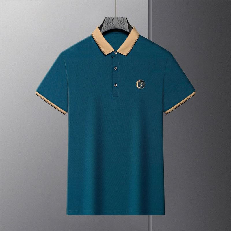 Men's breathable business polo shirt